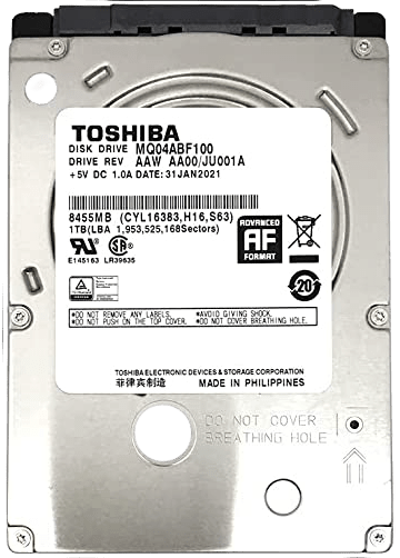 Toshiba 1TB Hard Disk Drive