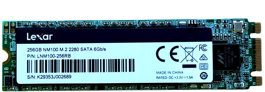 Lexar NM100 M.2 SATA III (6GB/S) 256GB Solid-State Drive (SSD)